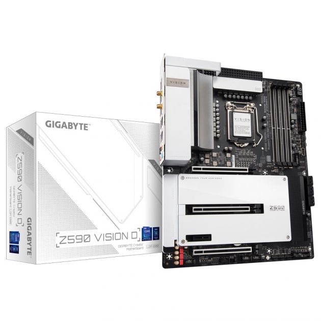 OPEN BOX - Placa Mãe Z590 VISION D Intel LGA 1200 11°/10° Geração DDR4 ATX GIGABYTE