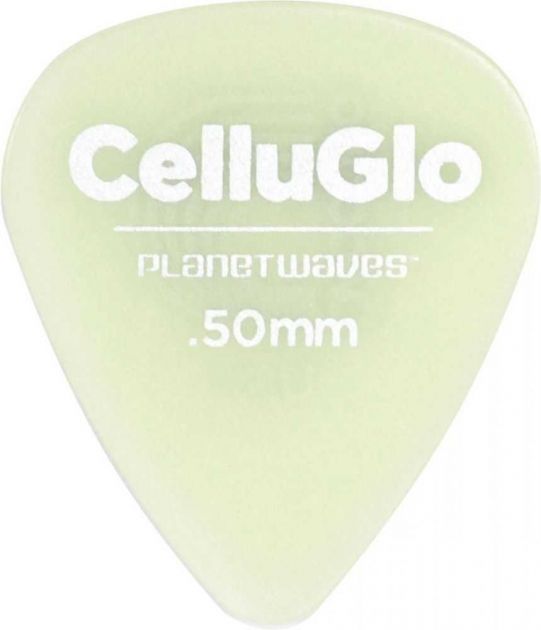 Palheta Para Guitarra de Celuloide Glowe Leve (Com 10 Unidades) PLANET WAVES
