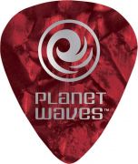 Palheta Para Guitarra de Celuloide Vermelho Pérola Leve (Com 10 Unidades) PLANET WAVES