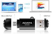 Pendrive Adata Durable 32GB Black USB 2.0 AUD320-32G-CBK ADATA