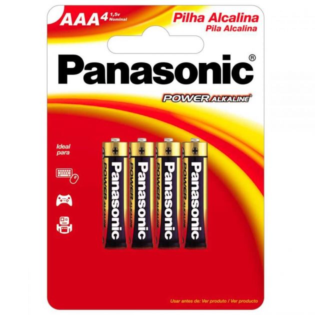 Pilha Alcalina AAA blister Com 4 LR03XAB/4B192 PANASONIC