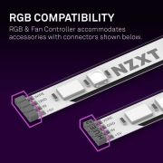 OPEN BOX - Controlador Gamer NZXT para RGB e Fans AC-2RGBC-B1 NZXT