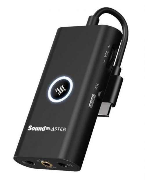 Placa de Som Sound Blaster G3 Portátil USB-C p/ PS4, Switch, PC e Mac 70SB183000000 CREATIVE LABS