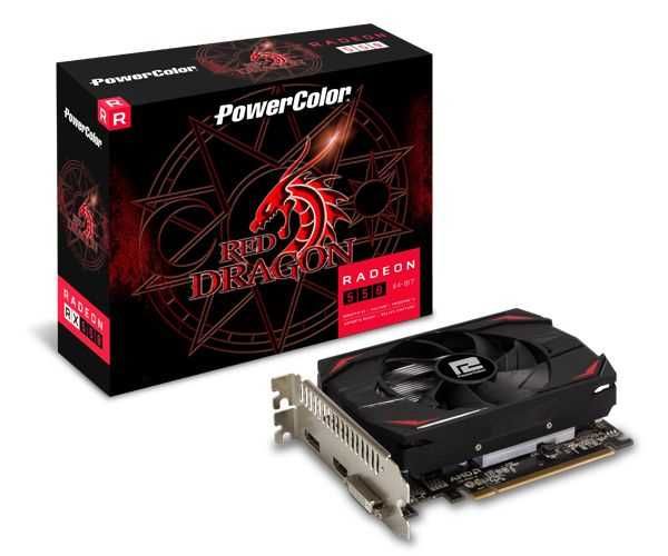 Placa de Vídeo AMD Radeon AXRX 550 Red Dragon 2GB GDDR5 2GB64BD5-DH POWER COLOR