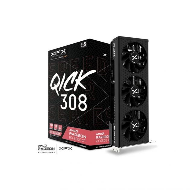 Placa de Vídeo AMD Radeon RX 6600 XT 8GB Speedster Qick 308 GDDR6 RX-66XT8LBDQ XFX