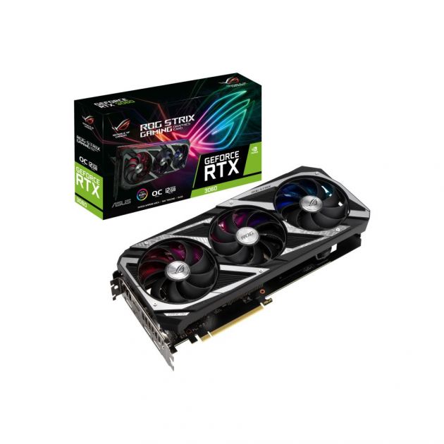Placa de Vídeo GeForce RTX 3060 V2 OC 12GB GDDR6 ROG-STRIX-RTX3060-O12G-V2-GAMING ASUS