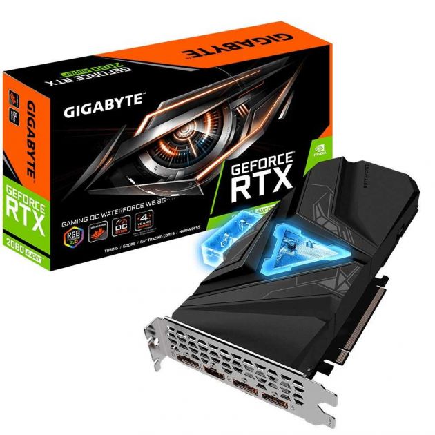 Placa de Vídeo GeForce RTX 2080 Super WATERFORCE 8GB GDDR6 GV-N208SGAMINGOC WB-8GD GIGABYTE