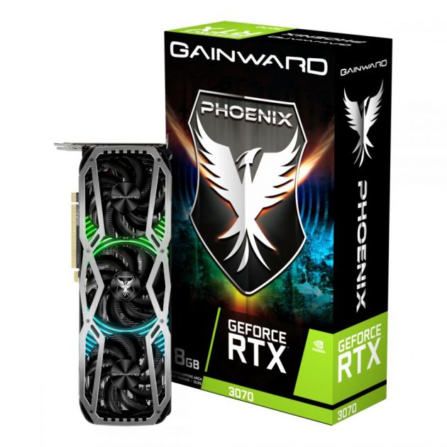 Placa de Vídeo GeForce RTX 3070 Phoenix 8GB GDDR6 LHR NE63070019P2-1041X V1 GAINWARD