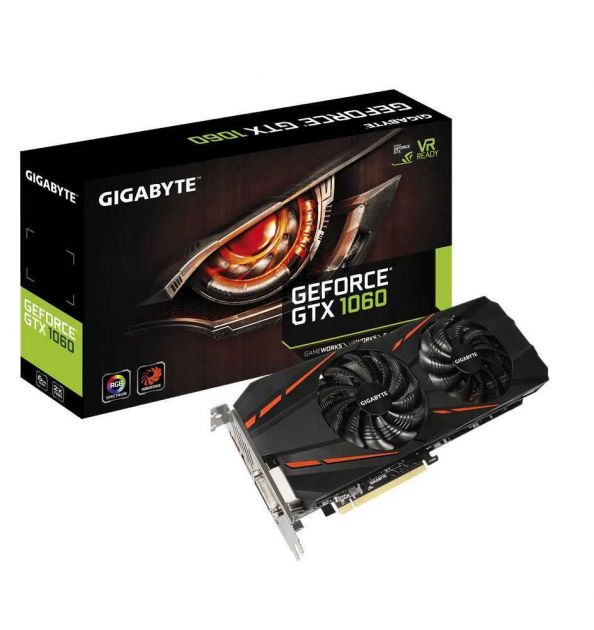 Placa de Vídeo NVIDIA GeForce GTX 1060 5D 6GB GDDR5 GV-N1060D5-6GD GIGABYTE