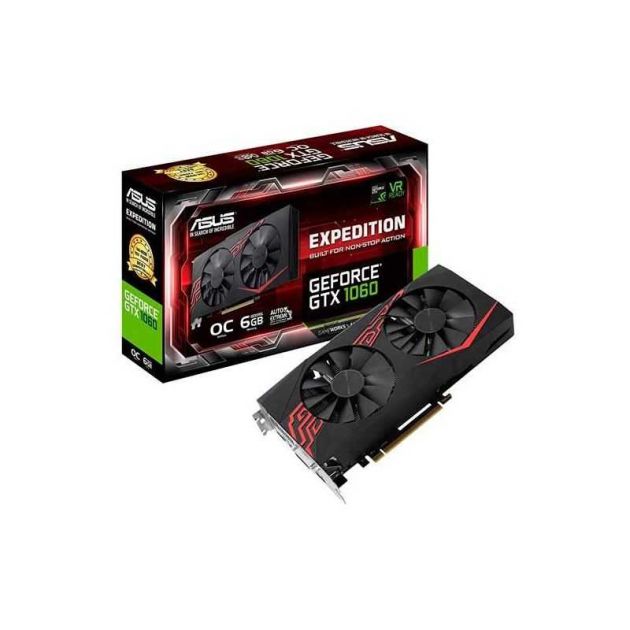 Placa de Vídeo NVIDIA GeForce GTX 1060 6GB GDDR5 PCIe 3.0 EX-GTX1060-O6G ASUS