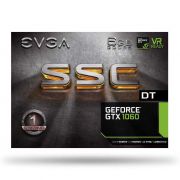 Placa de Vídeo NVIDIA GeForce GTX 1060 SSC DT GAMING 6GB GDDR5 06G-P4-6265-KR EVGA