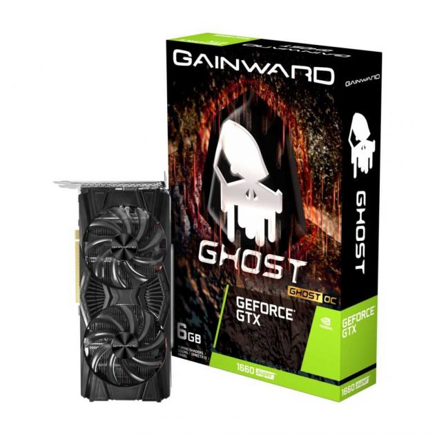 Placa de Vídeo NVIDIA GeForce GTX 1660 SUPER Ghost OC 6GB GDDR6 PCIe 3.0 NE6166SS18J9-1160X GAINWARD