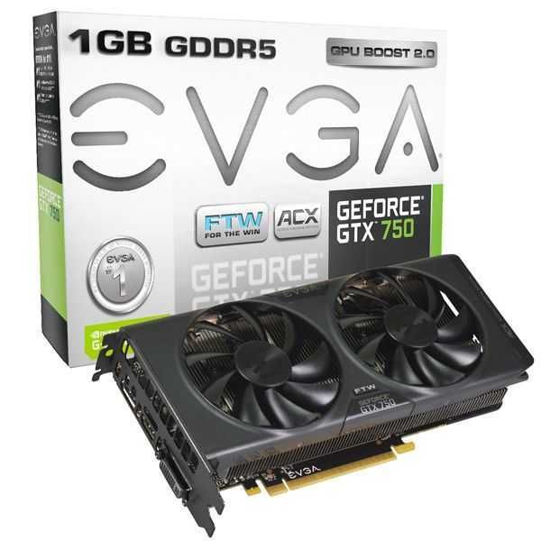 Placa de Vídeo NVIDIA GeForce GTX 750 1GB GDDR5 01G-P4-2757-KR EVGA