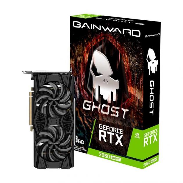 Placa de Vídeo NVIDIA GeForce RTX 2060 SUPER GHOST 8GB GDDR6 PCI-E 3.0 NE6206S018P2-1160X GAINWARD