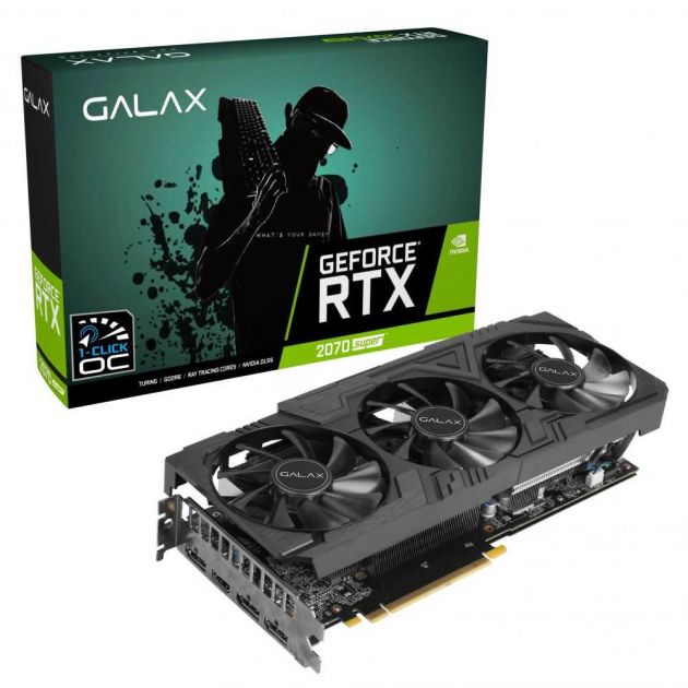 Placa de Vídeo NVIDIA GeForce RTX 2070 Gamer Super EX Black 8GB GDDR6 PCI-E 3.0 27ISL6MDW0BG GALAX