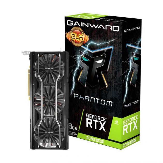 Placa de Vídeo NVIDIA GeForce RTX 2080 SUPER PHANTOM GLH 8GB GDDR6 NE6208SH20P2-1040P GAINWARD
