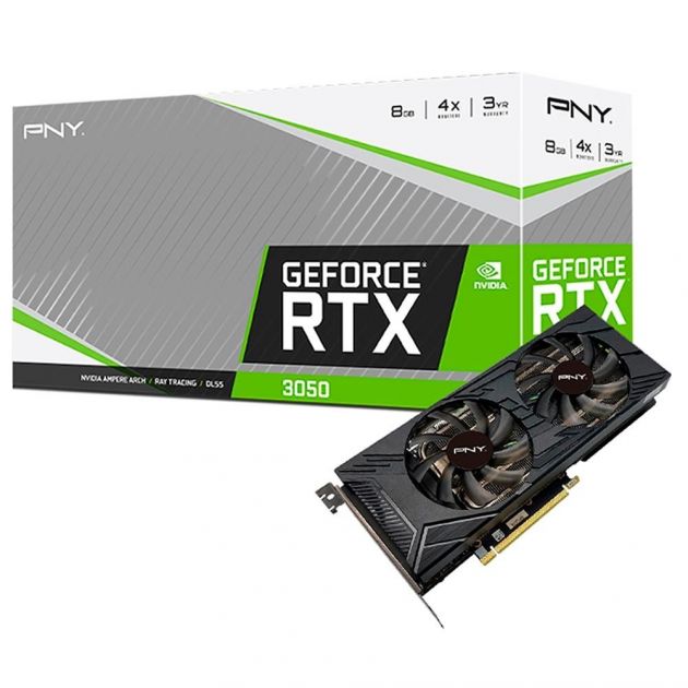 Placa de Vídeo Nvidia GeForce RTX 3050 XLR8 Gaming Revel Epic-X 8GB VCG30508DFMPB PNY