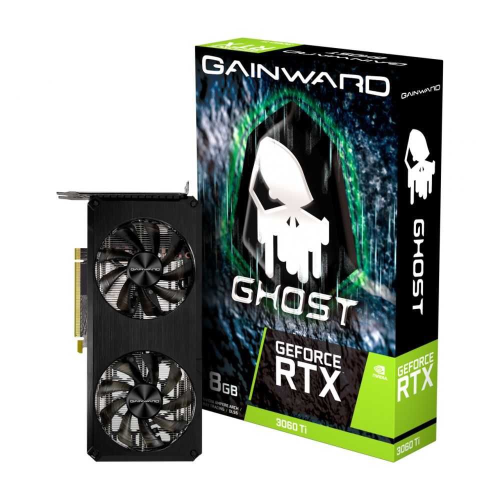 Placa de Vídeo NVIDIA GeForce RTX 3060 TI Ghost V1 8GB GDDR6 LHR NE6306T019P2-190AB V1 GAINWARD