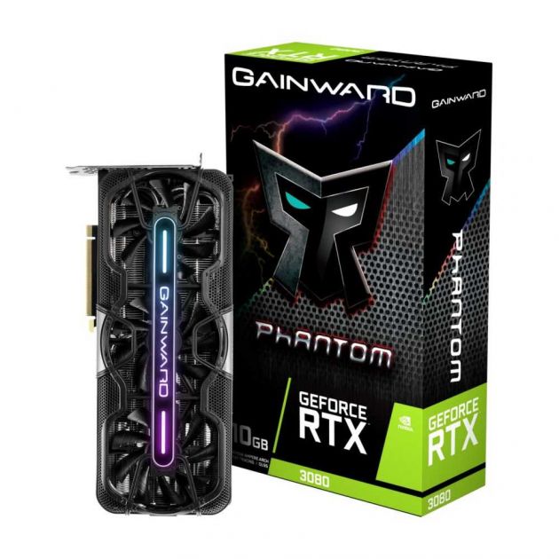 Placa de Vídeo NVIDIA GeForce RTX 3080 Phantom 10 GB GDDR6X NED3080U19IA-1020P GAINWARD