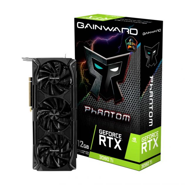 Placa de Vídeo Nvidia GeForce RTX 3080Ti Phantom 12GB GDDR6X NED308T019KB-1020M GAINWARD