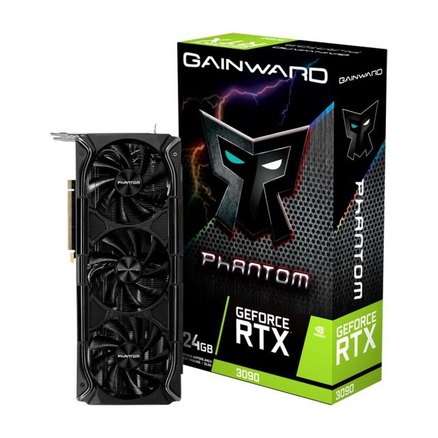 Placa de Vídeo Nvidia GeForce RTX 3090 Phantom+ 24GB GDDR6X NED3090T19SB-1021M GAINWARD