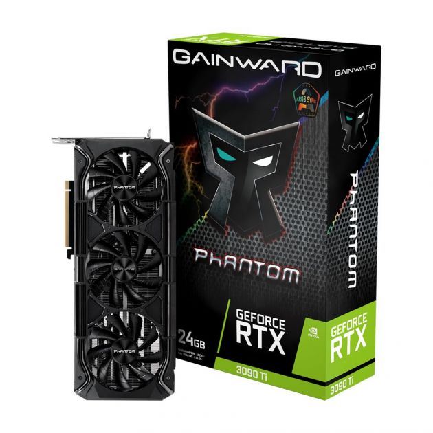 Placa de Vídeo Nvidia GeForce RTX 3090 Ti Phantom 24GB GDDR6X NED309T019SB-1022M GAINWARD