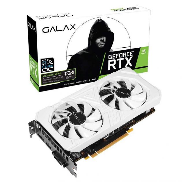 Placa de Vídeo NVIDIA GeForce RTX 2060 EX WHITE 6GB GALAX