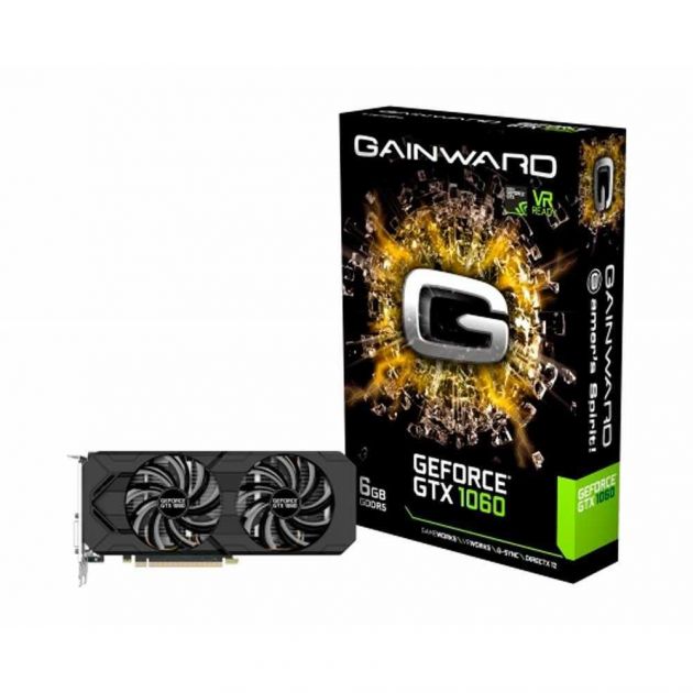 Placa de Vídeo NVIDIA GeForce GTX1060 6GB GDDR5 PCIe 3.0 NE51060015J9-1061D GAINWARD