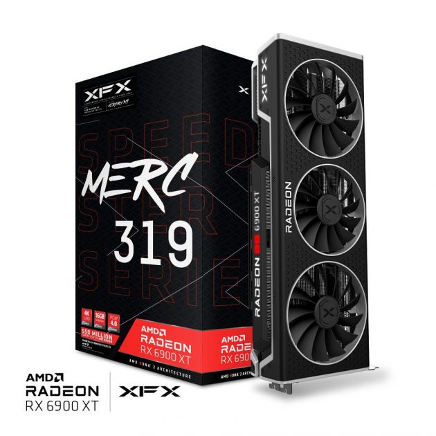 Placa de Vídeo Radeon RX 6900 XT Black Gaming Speedster Merc319 16GB GDDR6 RX-69XTACBD9 XFX