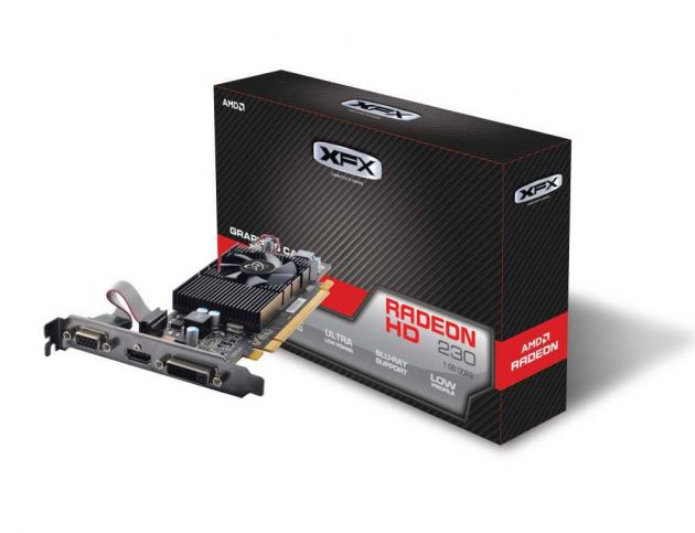 Placa de Vídeo VGA AMD Radeon R5 230 1GB DDR3 650M R5-230A-ZLF2 XFX