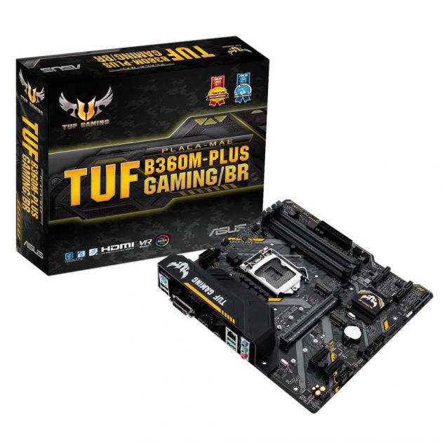 Placa Mãe B360M PLUS/BR TUF Gaming Intel LGA 1151 DDR4 Micro-ATX ASUS