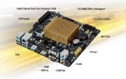 Placa Mãe Intel Celeron Dual-Core J1800 Intel Integrado Mini ITX Asus