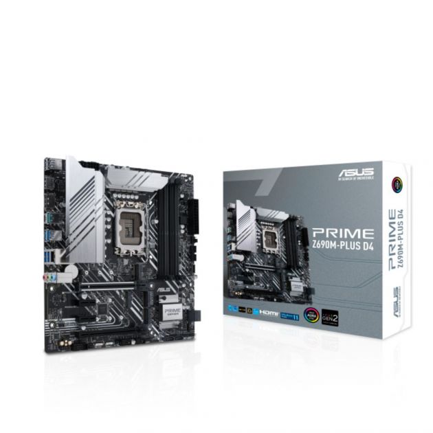 Placa Mae Prime Z690M-Plus D4 Ddr4 Intel Lga1700 12° Geração ASUS
