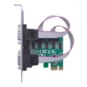 Placa Serial 2 Saídas RS232 RS485 RS422 IEEE1284 PCI-E X1 VINIK