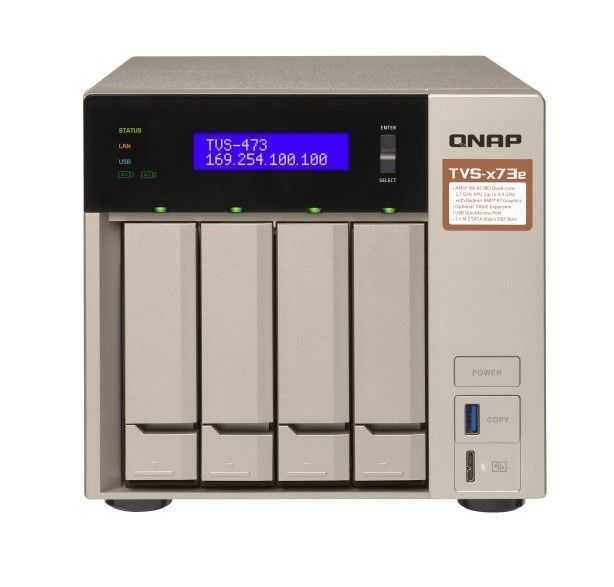 Servidor Nas (AMD 3.4 Ghz, 4Gb DDR4 RAM) TVS-473E-4G-US QNAP