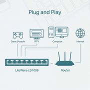 Switch De Mesa Com 8 Portas 10/100Mbps LS1008 SMB TP LINK