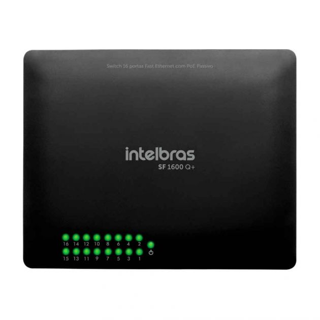 Switch Intelbras 16P Fast Sf 1600 Q+ 4760033 Qos