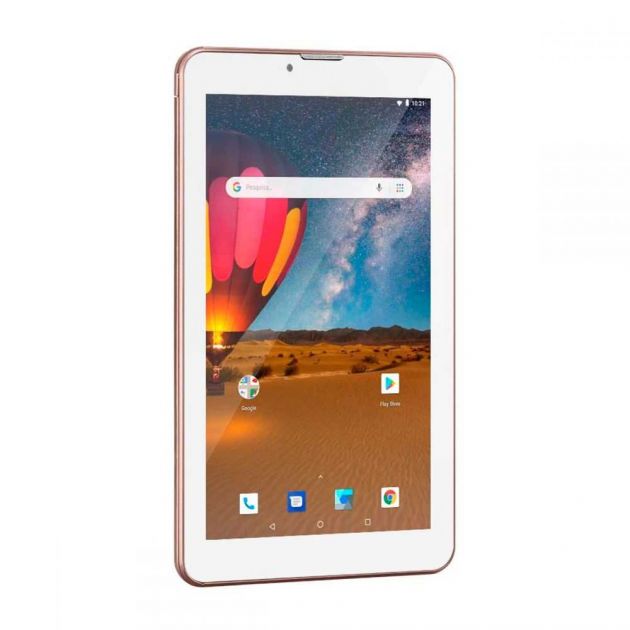 Tablet M7 3G Plus Dual Chip Quad Core 1 GB De RAM Memória 16 GB Tela 7 Polegadas Rosa MULTILASER