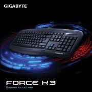 Teclado Gaming GK-FORCE K3/BR ABNT2 USB Preto GIGABYTE