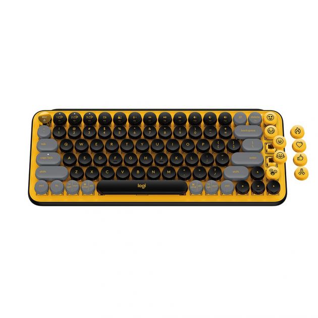 Teclado Mecanico Logitech Pop Keys Sem Fio Amarelo 920-010710