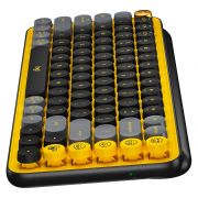 Teclado Mecanico Logitech Pop Keys Sem Fio Amarelo 920-010710