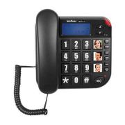 Telefone com Fio Tok Fácil ID Teclas Grandes Preto INTELBRAS