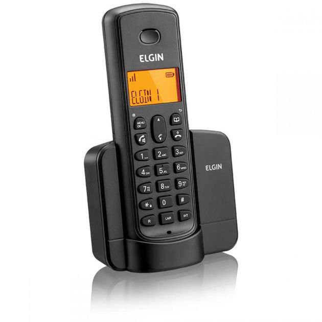 Telefone Sem Fio Com Identificador e Viva Voz TSF8001 Preto ELGIN