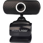 Webcam WC051 Plug/play 480p C/Mic USB Preto MULTILASER